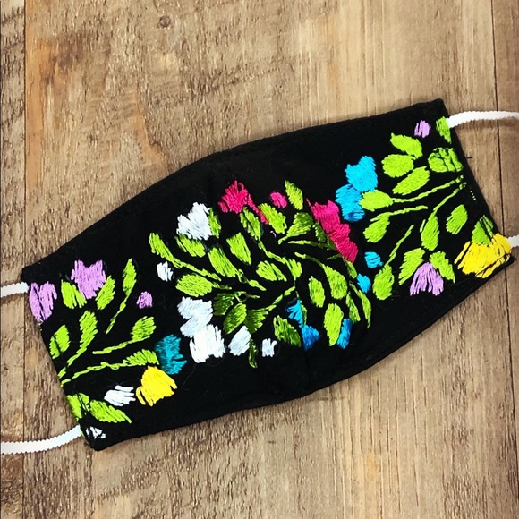 Small San Antonino Face Mask Mexican Embroidery - Picture 10 of 16
